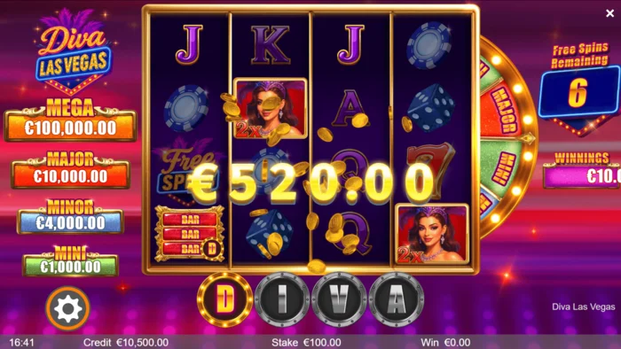 Diva Las Vegas - Dobitna kombinacija sa Wild-ovima